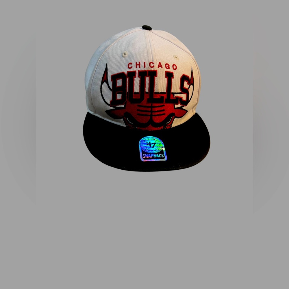 Chicago Bulls Snapback Hat - Black and White